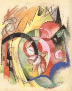 Colorful Flowers (mk34) Franz Marc